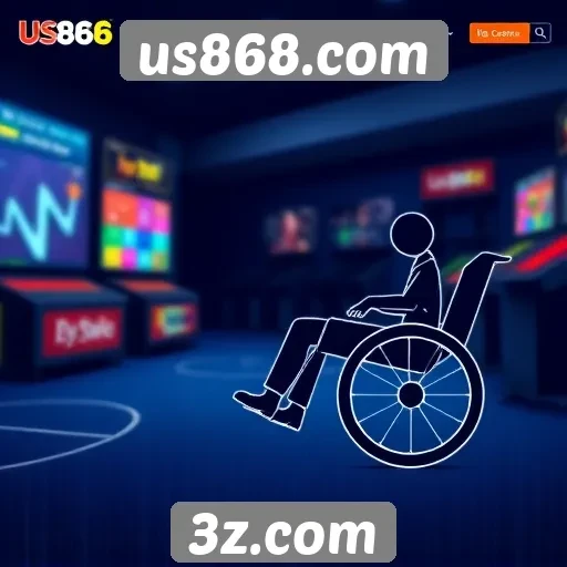 Acessibilidade no site de jogos us868.com