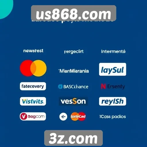 Métodos de pagamento disponíveis no us868.com